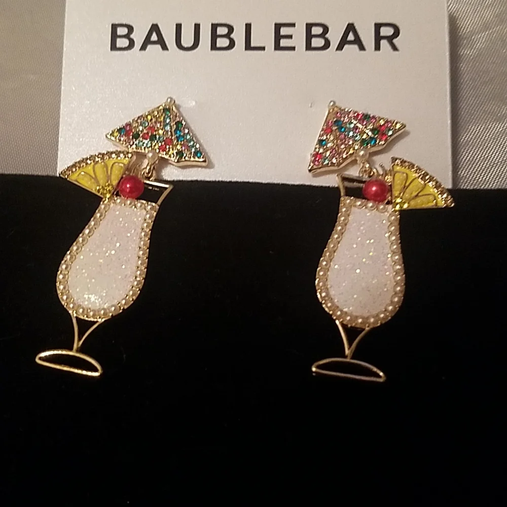 Baublebar pina colada fancy drink earrings - Picture 2 of 2